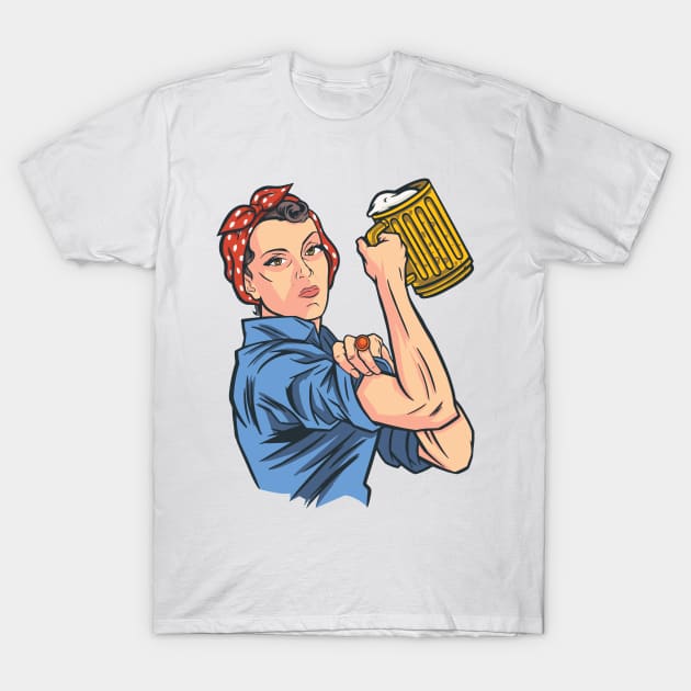 BEER WOMAN T-Shirt by madeinchorley